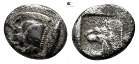 Mysia. Kyzikos circa 521-478 BC. Diobol AR
