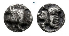 Mysia. Kyzikos 475-425 BC. Tetartemorion AR