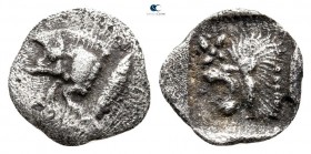 Mysia. Kyzikos 450-400 BC. Hemiobol AR