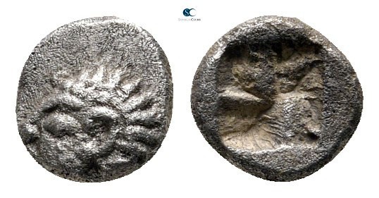 Ionia. Kolophon circa 530-500 BC. 
Hemiobol AR

7 mm., 0,41 g.



very fi...