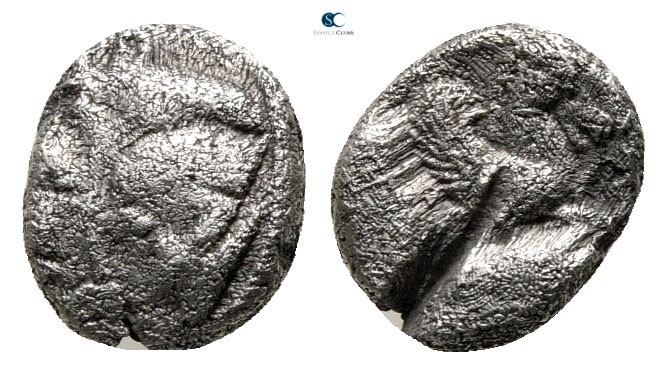 Caria. Halikarnassos 480-400 BC. 
Obol AR

8 mm., 0,87 g.



nearly very ...