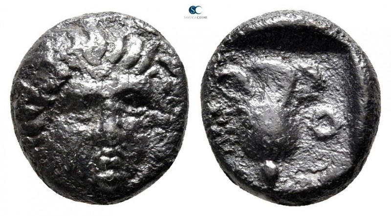 Islands off Caria. Rhodos circa 250-100 BC. 
Hemidrachm AR

12 mm., 1,89 g.
...