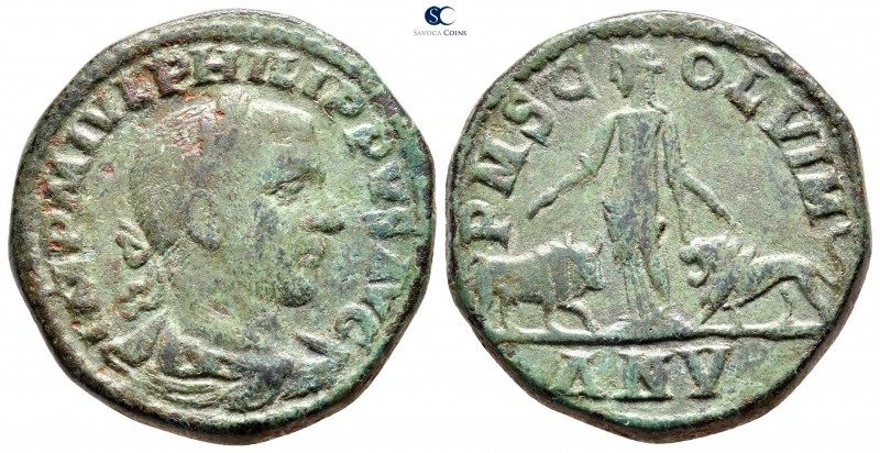 Moesia Superior. Viminacium. Philip I Arab AD 244-249. 
Bronze Æ

28 mm., 19,...