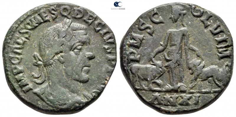 Moesia Superior. Viminacium. Trajan Decius AD 249-251. 
Bronze Æ

27 mm., 13,...