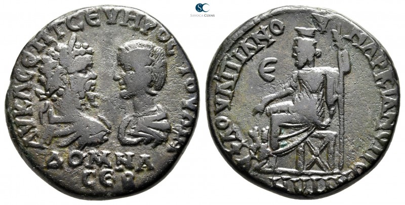 Moesia Inferior. Marcianopolis. Septimius Severus, with Julia Domna AD 193-211. ...