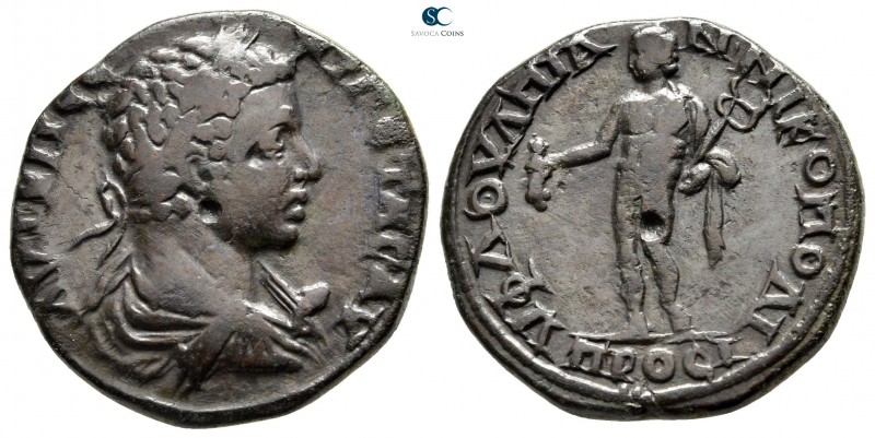 Moesia Inferior. Nikopolis ad Istrum. Geta AD 198-211. 
Bronze Æ

27 mm., 12,...