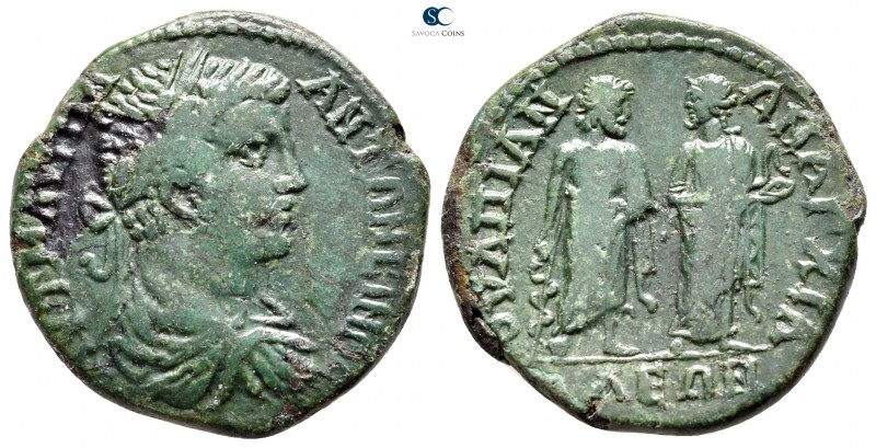 Thrace. Anchialos. Caracalla AD 198-217. 
Bronze Æ

27 mm., 10,71 g.



v...