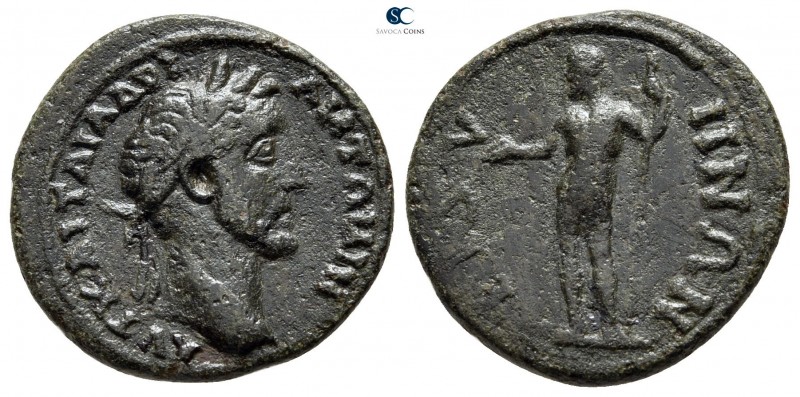 Thrace. Bizya. Antoninus Pius AD 138-161. 
Bronze Æ

19 mm., 3,53 g.



v...
