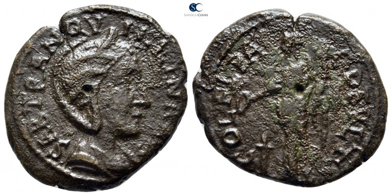 Thrace. Deultum. Tranquillina AD 241-244. 
Bronze Æ

24 mm., 7,25 g.



n...