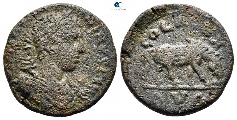 Troas. Alexandreia. Caracalla AD 198-217. 
Bronze Æ

22 mm., 6,27 g.



n...