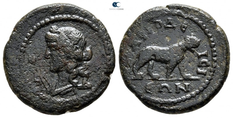 Caria. Aphrodisias . Pseudo-autonomous issue AD 177-192. 
Bronze Æ

19 mm., 4...