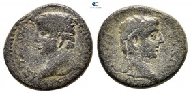 Phrygia. Prymnessos. Germanicus with Drusus 4 BC-AD 19. Bronze Æ