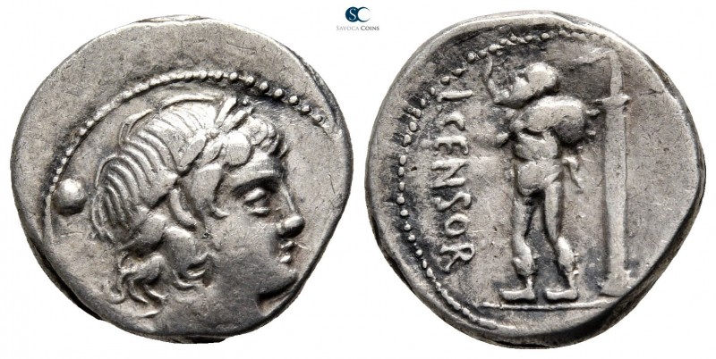 L. Censorinus 82 BC. Rome
Denarius AR

17 mm., 3,05 g.



very fine