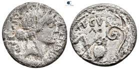 The Caesarians. Julius Caesar 46 BC. Utica (?) mint. Denarius AR