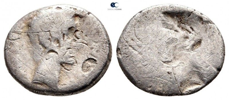 Augustus 27 BC-AD 14. Rome
Brockage Quinarius AR

14 mm., 1,37 g.



fine