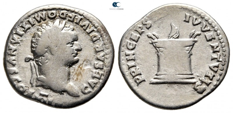 Domitian as Caesar AD 69-81. Rome
Denarius AR

19 mm., 3,15 g.



very fi...