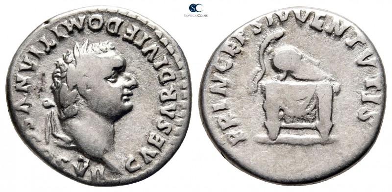 Domitian as Caesar AD 69-81. Rome
Denarius AR

18 mm., 3,25 g.



very fi...