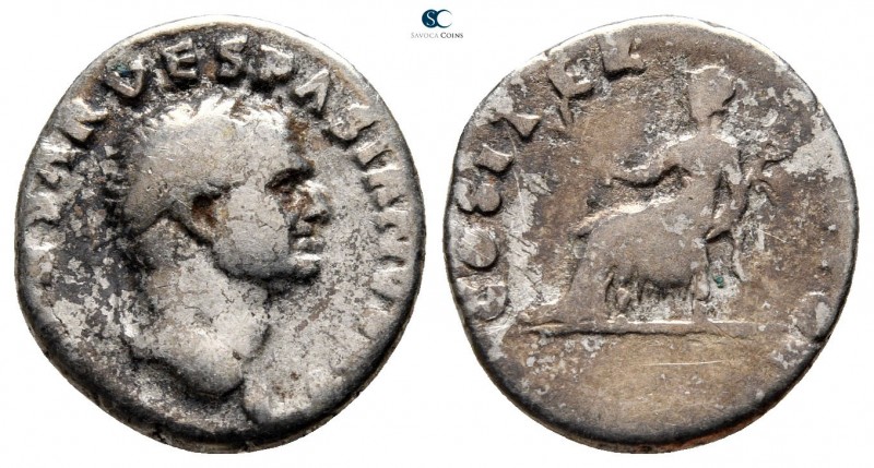 Vespasian AD 69-79. Rome
Denarius AR

18 mm., 3,03 g.



nearly very fine