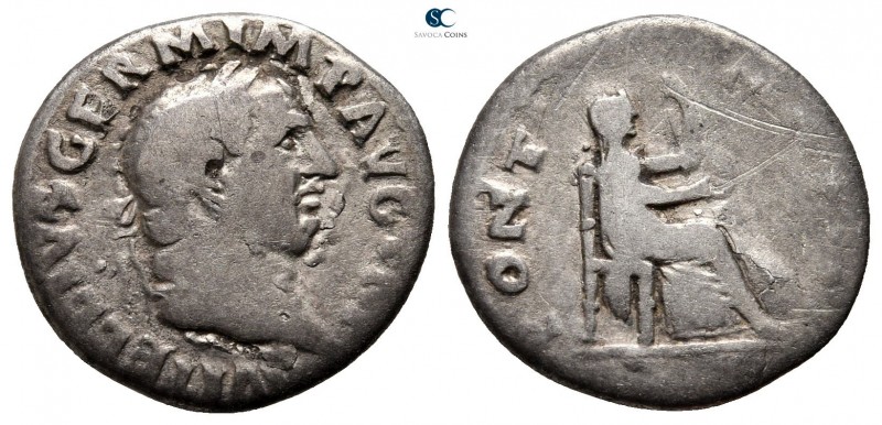 Vitellius AD 69-69. Rome
Denarius AR

17 mm., 2,53 g.



nearly very fine