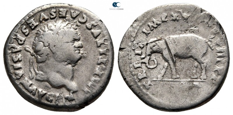 Titus AD 79-81. Rome
Denarius AR

18 mm., 2,67 g.



very fine