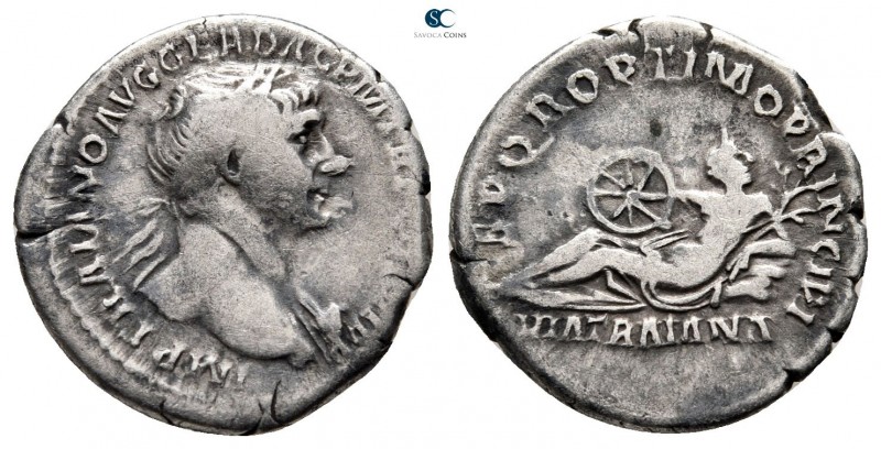 Trajan AD 98-117. Rome
Denarius AR

19 mm., 2,99 g.



very fine