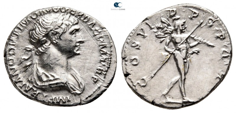 Trajan AD 98-117. Rome
Denarius AR

20 mm., 2,99 g.



very fine