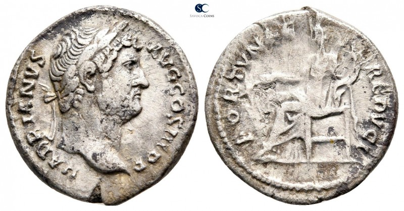 Hadrian AD 117-138. Rome
Denarius AR

19 mm., 2,81 g.



nearly very fine