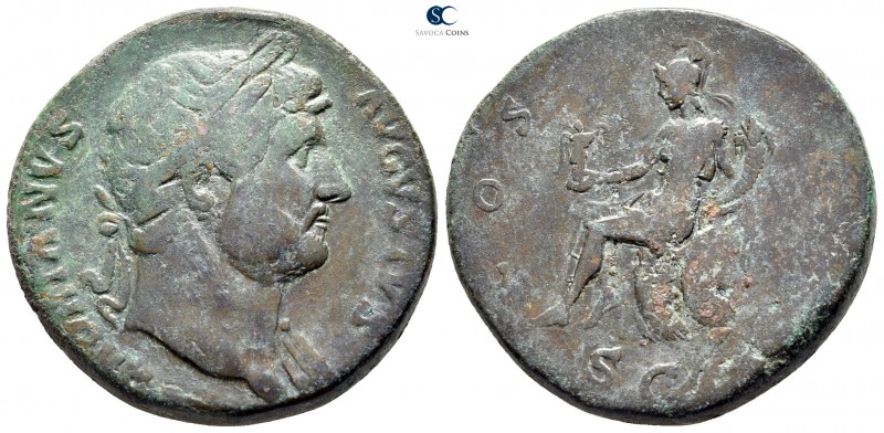 Hadrian AD 117-138. Rome
Sestertius Æ

32 mm., 22,1 g.



very fine