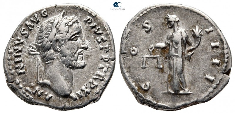 Antoninus Pius AD 138-161. Rome
Denarius AR

19 mm., 3,02 g.



very fine