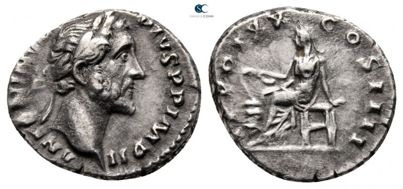 Antoninus Pius AD 138-161. Rome
Denarius AR

17 mm., 3,49 g.



very fine