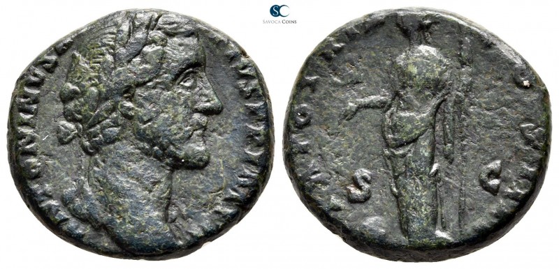 Antoninus Pius AD 138-161. Rome
As Æ

24 mm., 10,49 g.



very fine