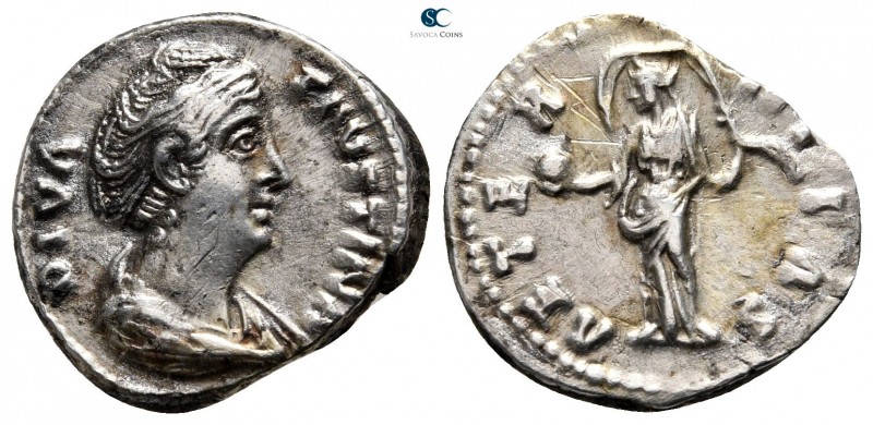 Diva Faustina I AD 140-141. Rome
Denarius AR

17 mm., 3,12 g.



very fin...
