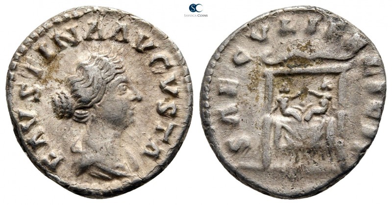 Faustina II AD 147-175. Rome
Denarius AR

18 mm., 2,66 g.



nearly very ...