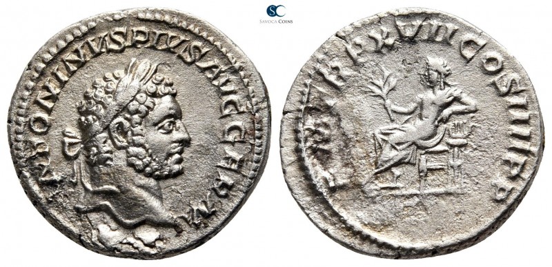 Caracalla AD 198-217. Rome
Denarius AR

19 mm., 2,61 g.



very fine