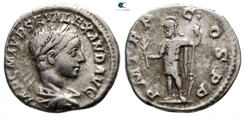 Severus Alexander AD 222-235. Rome
Denarius AR

18 mm., 2,62 g.



very f...