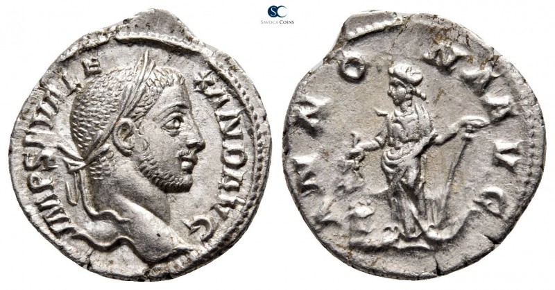 Severus Alexander AD 222-235. Rome
Denarius AR

20 mm., 2,72 g.



good v...