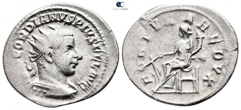 Gordian III AD 238-244. Antioch
Antoninianus AR

24 mm., 3,95 g.



very ...