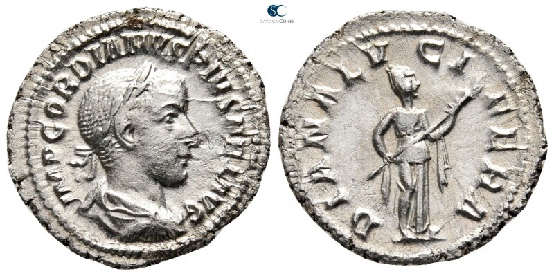 Gordian III AD 238-244. Rome
Denarius AR

20 mm., 2,33 g.



very fine