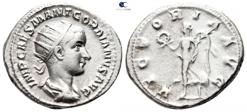 Gordian III AD 238-244. Rome
Antoninianus AR

23 mm., 4,23 g.



very fin...