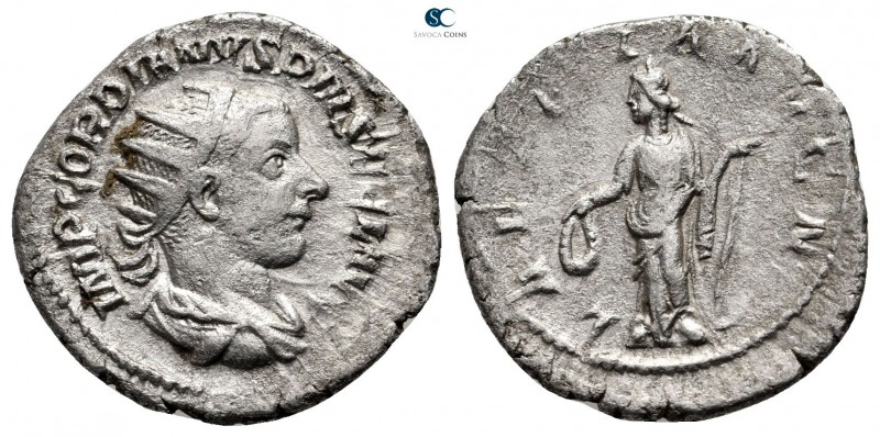 Gordian III AD 238-244. Rome
Antoninianus AR

22 mm., 3,37 g.



very fin...