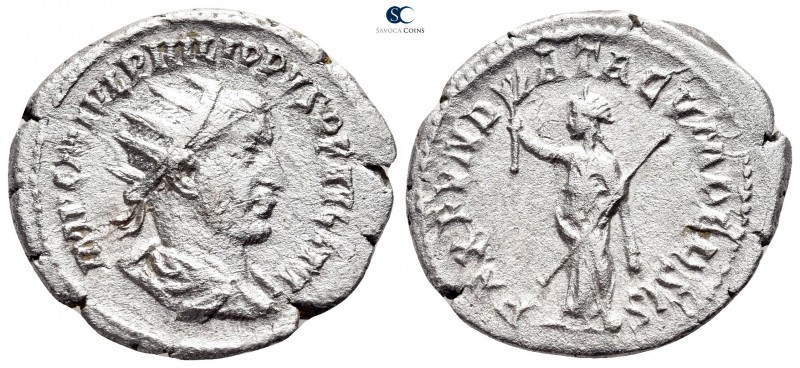 Philip I Arab AD 244-249. Antioch
Antoninianus AR

24 mm., 4,78 g.



nea...