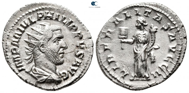 Philip I Arab AD 244-249. Rome
Antoninianus AR

23 mm., 3,68 g.



very f...