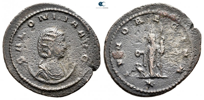 Salonina AD 254-268. Antioch
Antoninianus Æ silvered

23 mm., 2,97 g.



...