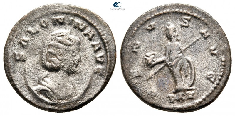 Salonina AD 254-268. Antioch
Antoninianus Æ silvered

21 mm., 3,62 g.



...