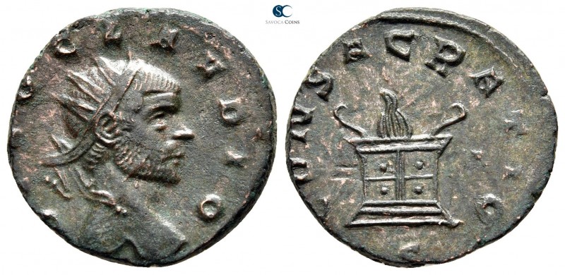 Divus Claudius II Gothicus AD 270. Siscia
Antoninianus Billon

19 mm., 3,57 g...