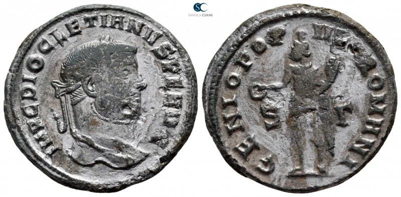 Diocletian AD 284-305. Siscia
Follis Æ

27 mm., 10,3 g.



nearly very fi...