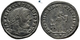 Diocletian AD 284-305. Ticinum. Follis Æ