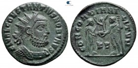 Constantius I Chlorus AD 305-306. Cyzicus. Radiatus Æ