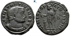 Constantius I Chlorus AD 305-306. Lugdunum. Follis Æ