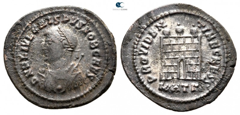 Crispus, as Caesar AD 316-326. Heraclea
Follis Æ

22 mm., 2,72 g.



near...